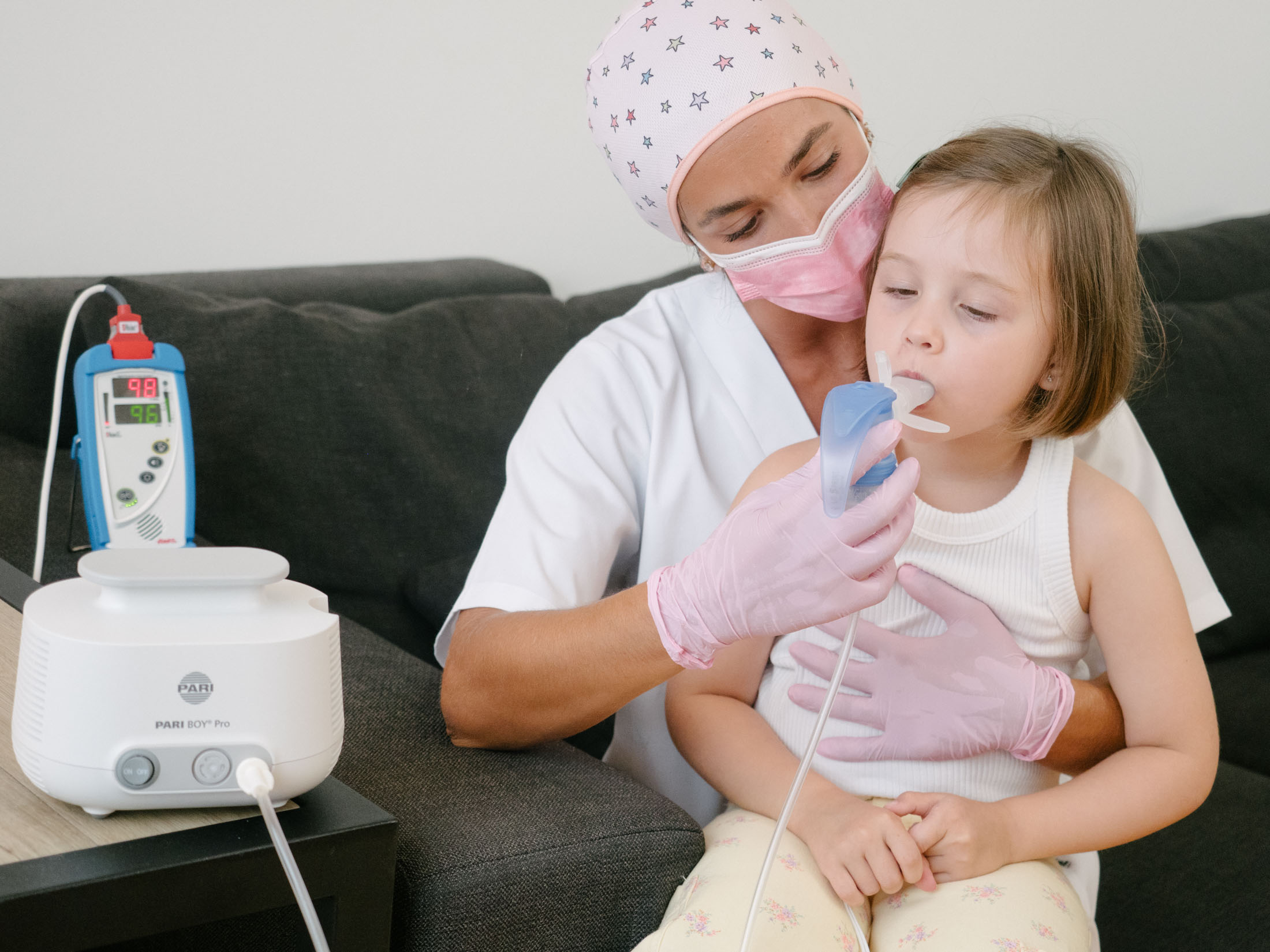 fisioterápia respiratoria para niños